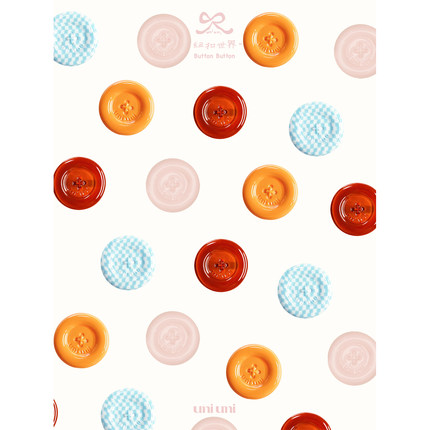 UNIUNI “纽扣收藏家”系列 Button Button「纽扣四色小号发夹」
