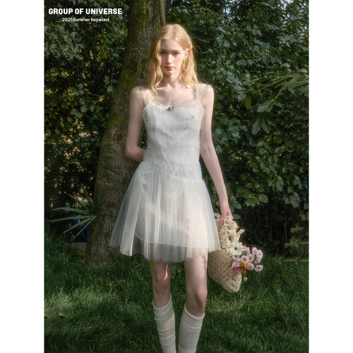 银河万岁松软夏日轻盈蓬蓬纱裙