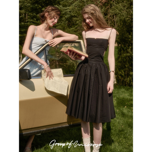 3.30 100%天然棉法式 纯净 「度假小黑裙」 银河万岁