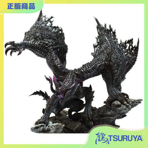 CAPCOM怪物猎人黑蚀龙雕像摆件