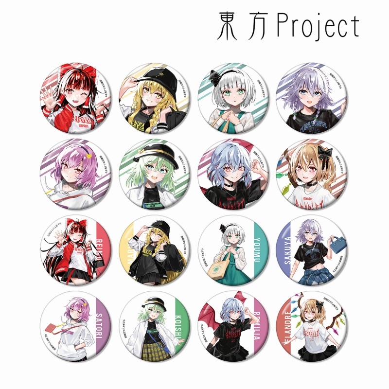 东方Project现代风穿搭徽章吧唧