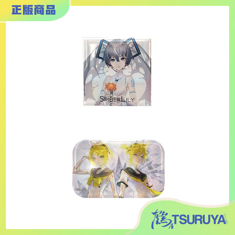 初音未来方形徽章吧唧周边