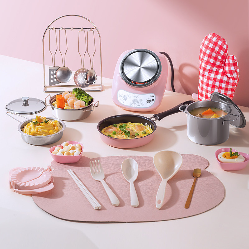 魔幻厨房迷你厨房真煮全套真实版儿童可做饭厨具套装女孩生日礼物,厨房/烹饪用具,学生厨具套装,淘宝优惠券,粉丝福利购,淘宝优惠卷