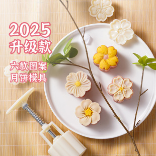 50g冰皮月餅?zāi)＞呤謮菏?魔幻廚房2025新款 家用綠豆糕磨具糕點國風(fēng)