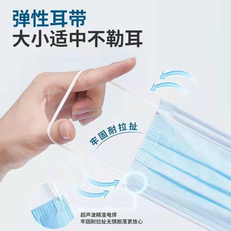 一KUST/酷次性罩发含熔喷布批层成人防护防飞三沫防尘口透气防护