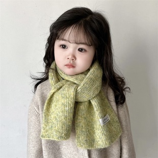 儿童长款围巾潮秋冬季男女宝宝围脖加厚不漏风显白显气色保暖脖套