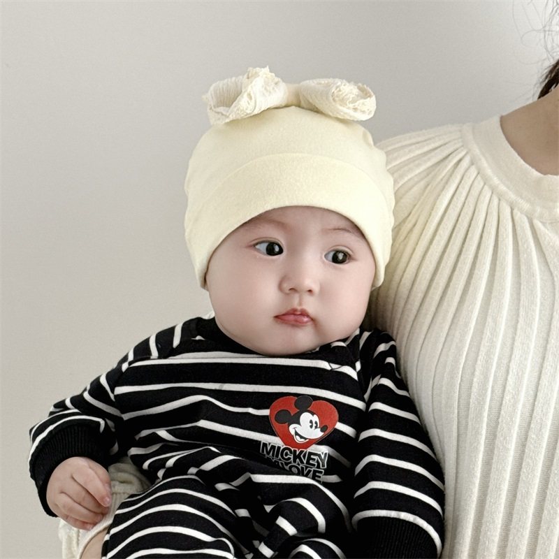 0-1岁新生儿胎帽ins女宝宝帽子可爱蝴蝶结春夏新款婴儿套头帽纯棉,童装/婴儿装/亲子装,帽子,淘宝优惠券,粉丝福利购,淘宝优惠卷