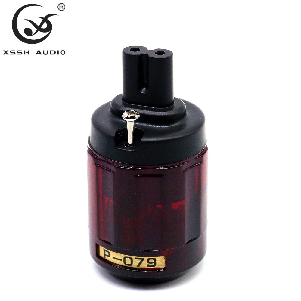 欧亚德P-079电源尾插 音响电源接头插头电器 2孔美标 八字尾插