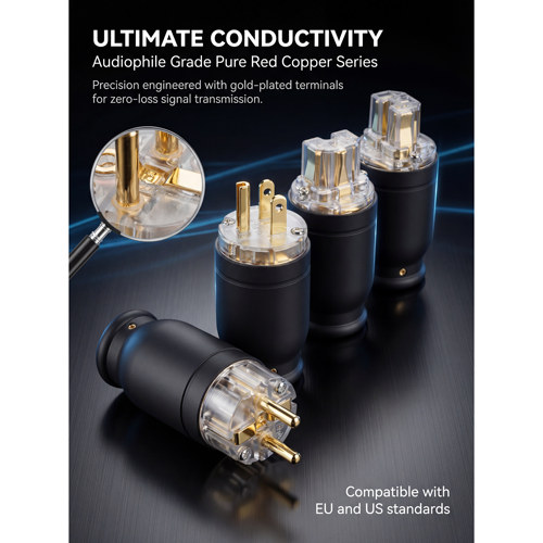 HIFI发烧音响配件美标电源插头