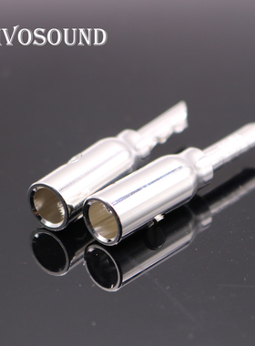 CMC紫铜镀厚银带齿喇叭线HIFI音响线免焊接香蕉插头 香蕉头 接头