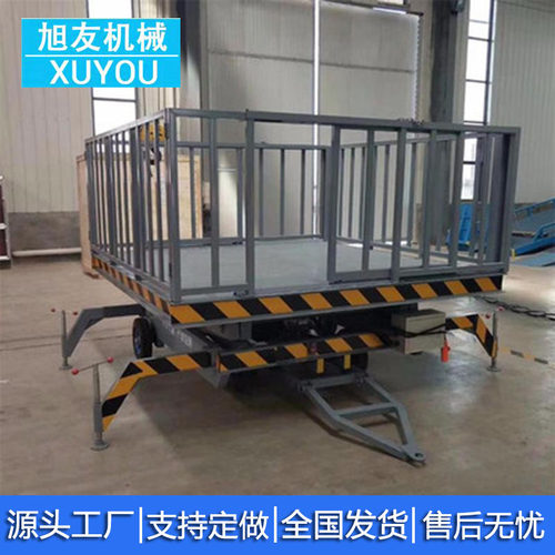 移动式卸猪台车载式剪叉升降台电动液压养殖场上下装卸猪升降平台
