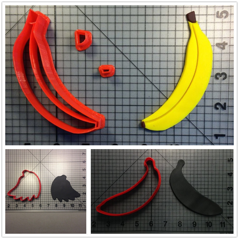 香蕉3D打印卡通立体饼干模具烘培工具套装蛋糕切模馒头磨具
