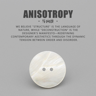 异向度 衬衫衣服贝壳纽扣 天然珍珠贝圆形扣子高端白色贝母两眼扣