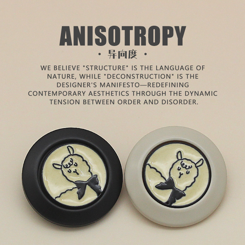 高档金属纽扣羊驼树脂扣子