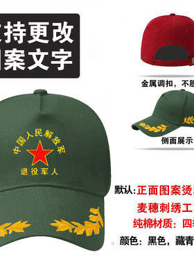 八一退伍军人定制logo纪念棒球帽
