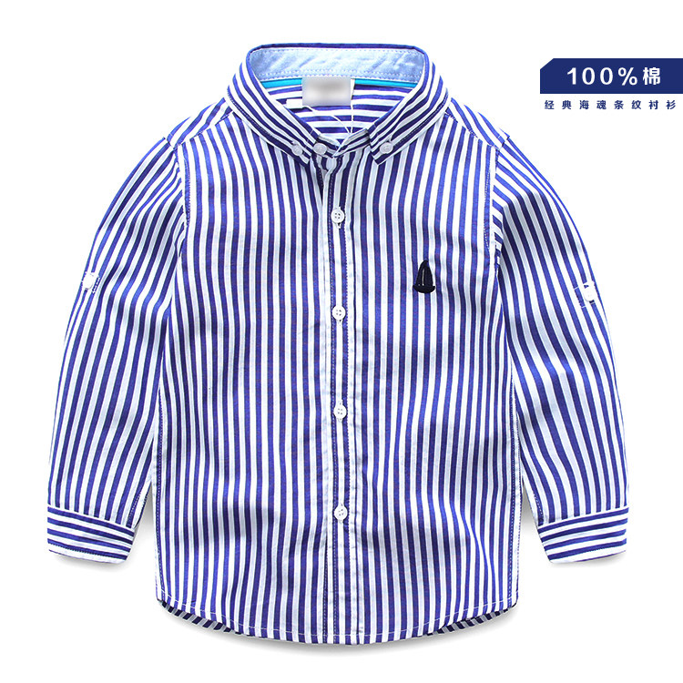 Chemise garcon à manche longue - Ref 2072996 Image 1