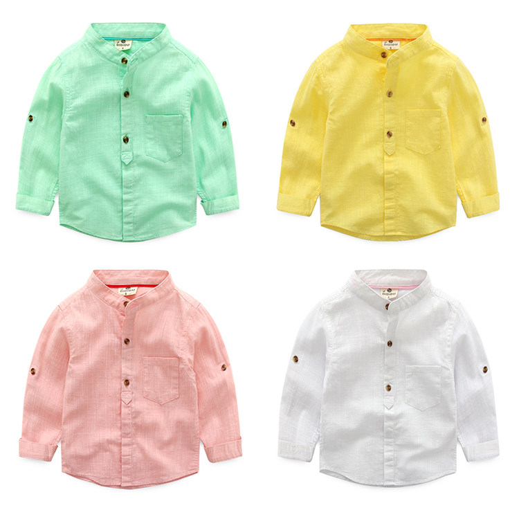 Chemise garcon à manche longue - Ref 2073615 Image 1