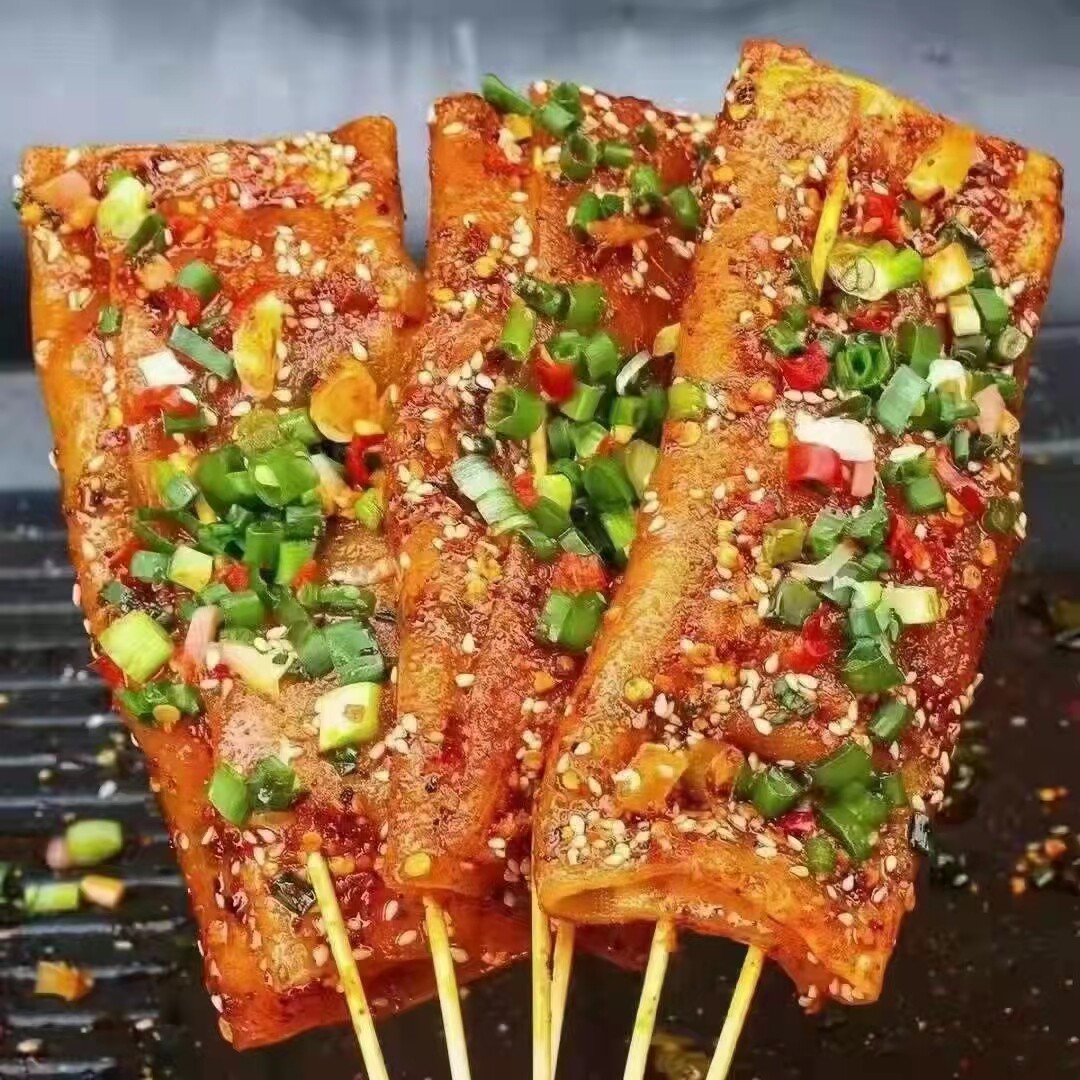 新货苕皮串酸豇豆烧烤铁板火锅串串半成品重庆特产红薯粉皮商