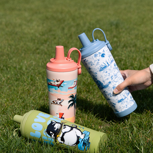 李喜猫LIXIMAO原创可爱大容量便携车载不锈钢冰霸杯学生保温杯