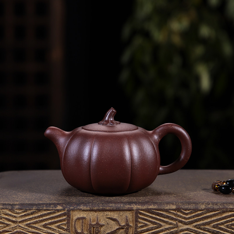 紫砂壶小容量家用功夫茶具南瓜纯手工名家卡盖泡茶宜兴正宗小茶壶