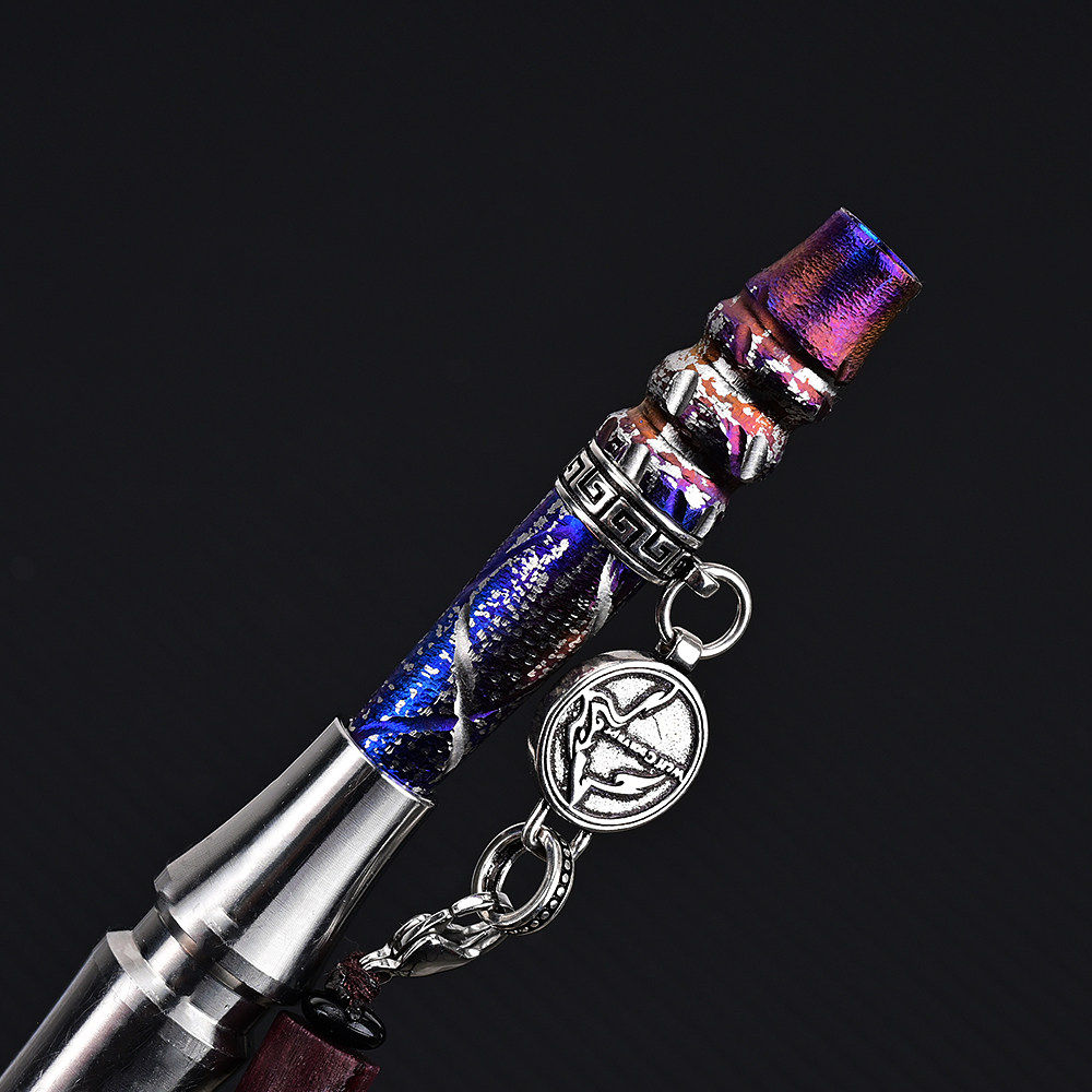 Hookah tips 手工精雕钛合金水烟嘴 限量版水烟配件 配双链礼盒装