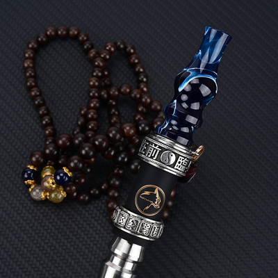 原装新款阿尔法赫水烟嘴树脂吸嘴古铜银双轮Hookah Mouthpieces