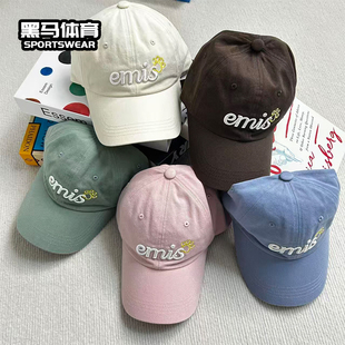 EMIS专柜正品棒球帽2025春夏新款狗爪刺绣字母小标休闲百搭鸭舌帽