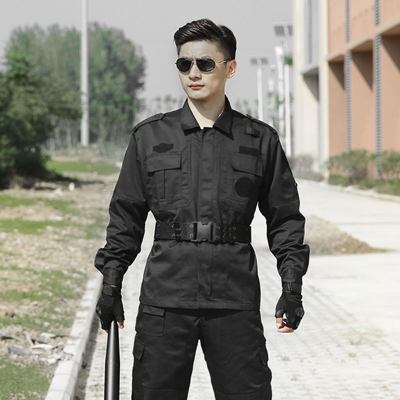 盾郎秋冬款加厚保安作训服套装男 户外特种兵军装工作服透气工装