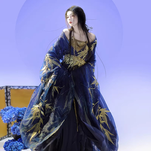 【金缕衣】刺绣大袖衫直裾汉服女