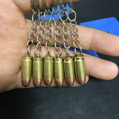 77式 纯铜弹壳钥匙扣7.62口径子弹壳工艺品项链生日礼竖立摆放 64式