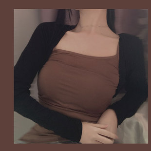 披肩防晒衣 开衫 柯柯大叔 2020超短小外套防晒袖