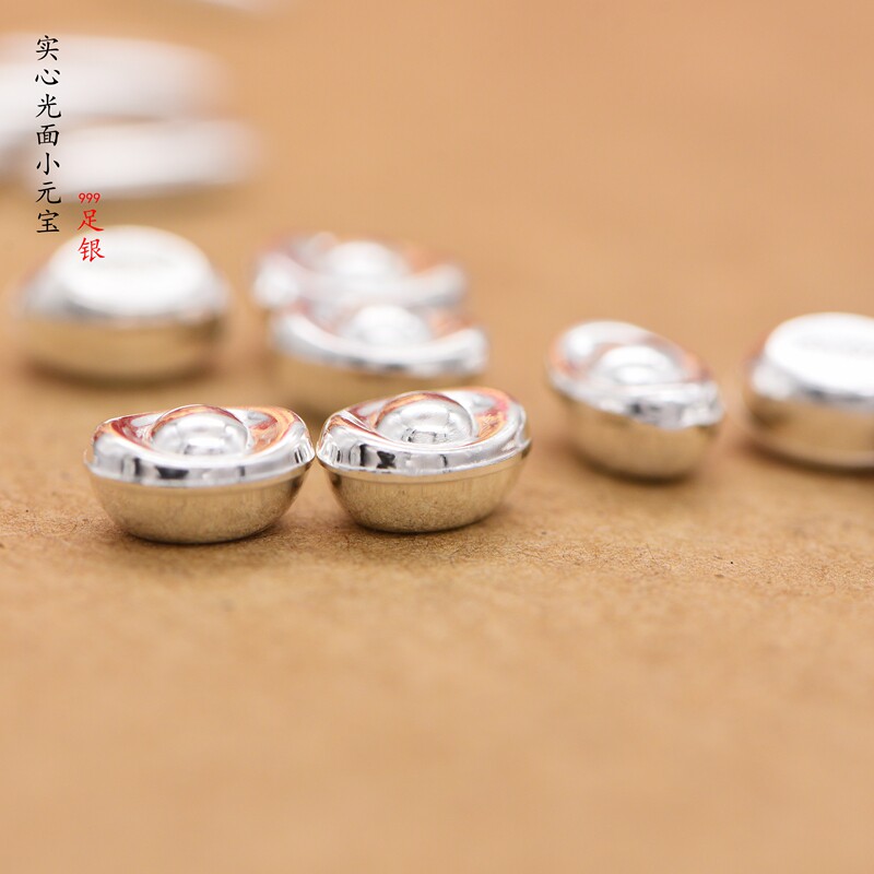 999 순수 실버 솔리드 광택 작은 YUANBAO MANZA 달마 결혼 선물을위한 제품 크리 에이 티브 순수 실버 작은 선물 컬렉션