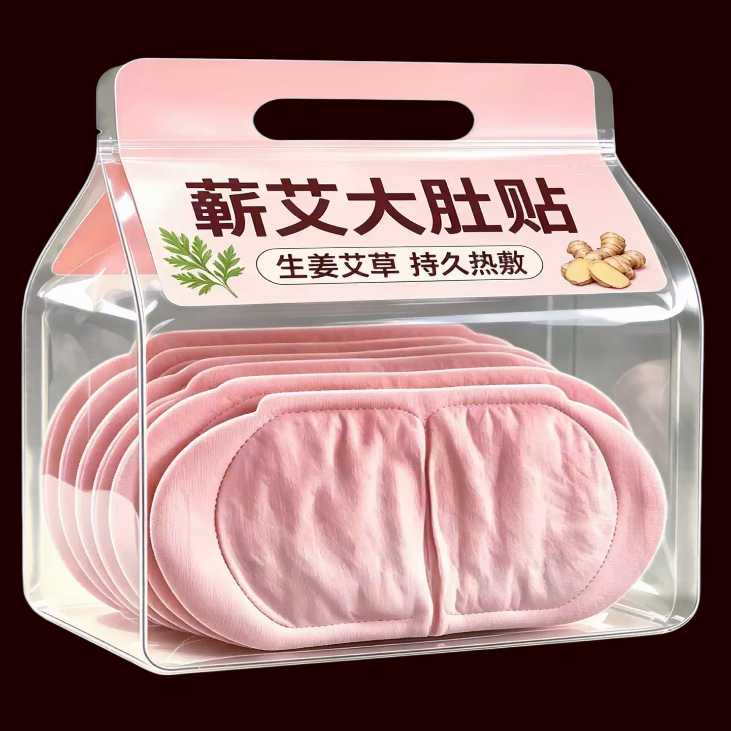 蕲艾暖腹贴40包长效温暖生姜艾草持久热敷暖腹宝新款艾条祛湿艾叶