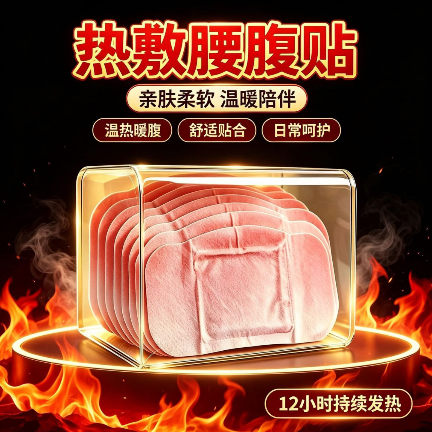 蕲艾将军藤大肚子贴草本蒸汽热敷腹部肚子艾草宫暖发热艾灸贴腰腹