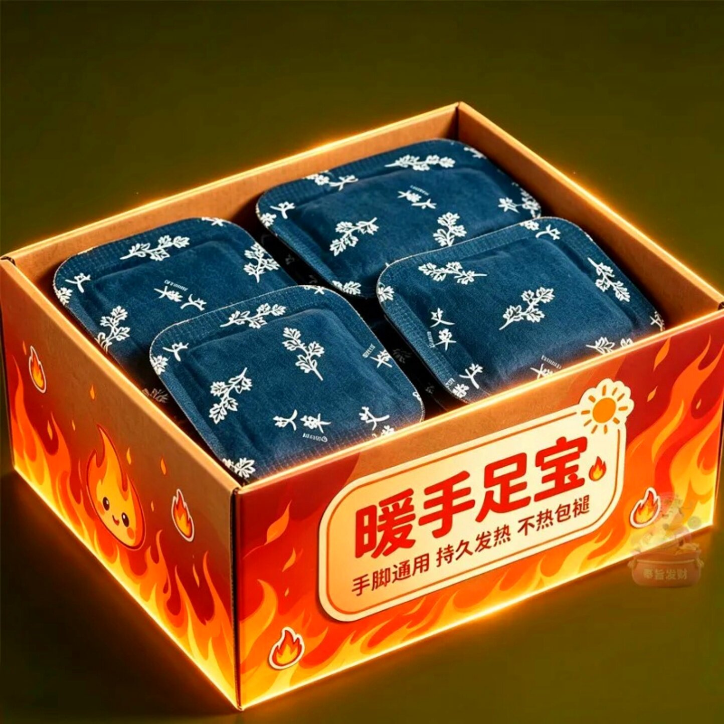 暖手足宝艾草发热贴暖脚保暖贴20片装持久发热不热包退防寒保暖