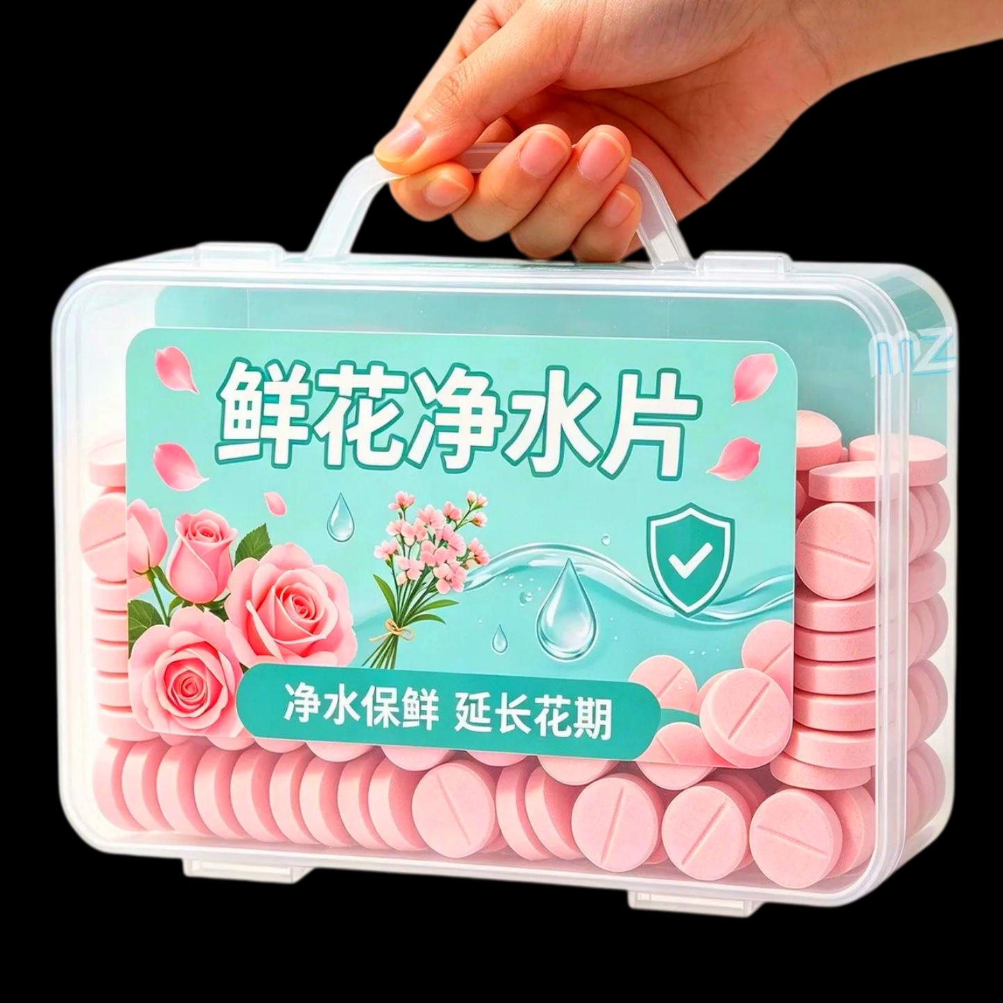 鲜花净水片水培植物消毒片水养花卉保鲜剂净化水质花期延长保鲜剂