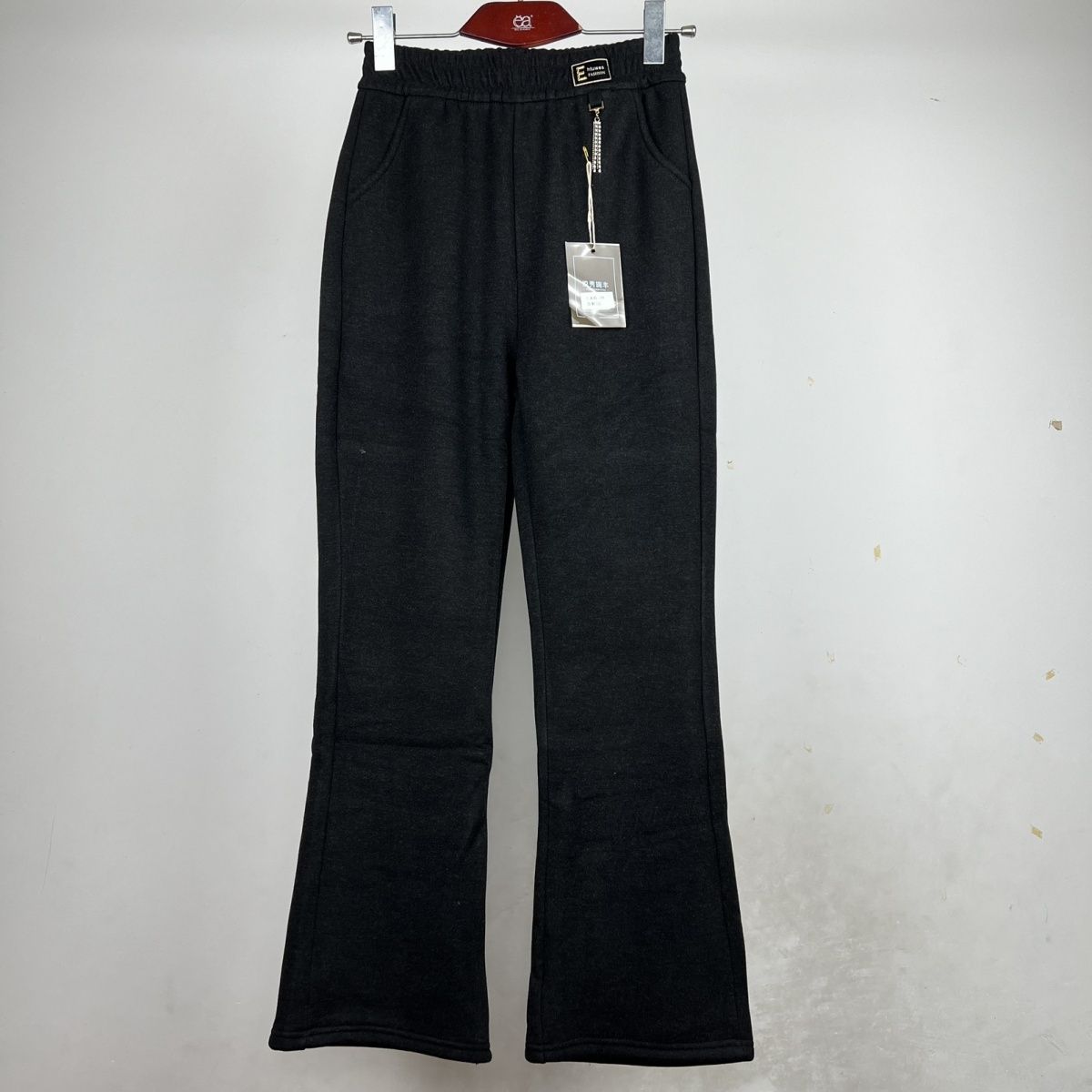 微喇叭裤子秋冬加绒新款学生休闲显瘦垂感宽松瘦腿微喇运动188