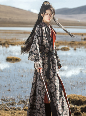 花朝记｜燕歌行｜春秋冬传统汉服男装｜双色定织提花｜唐制圆领袍