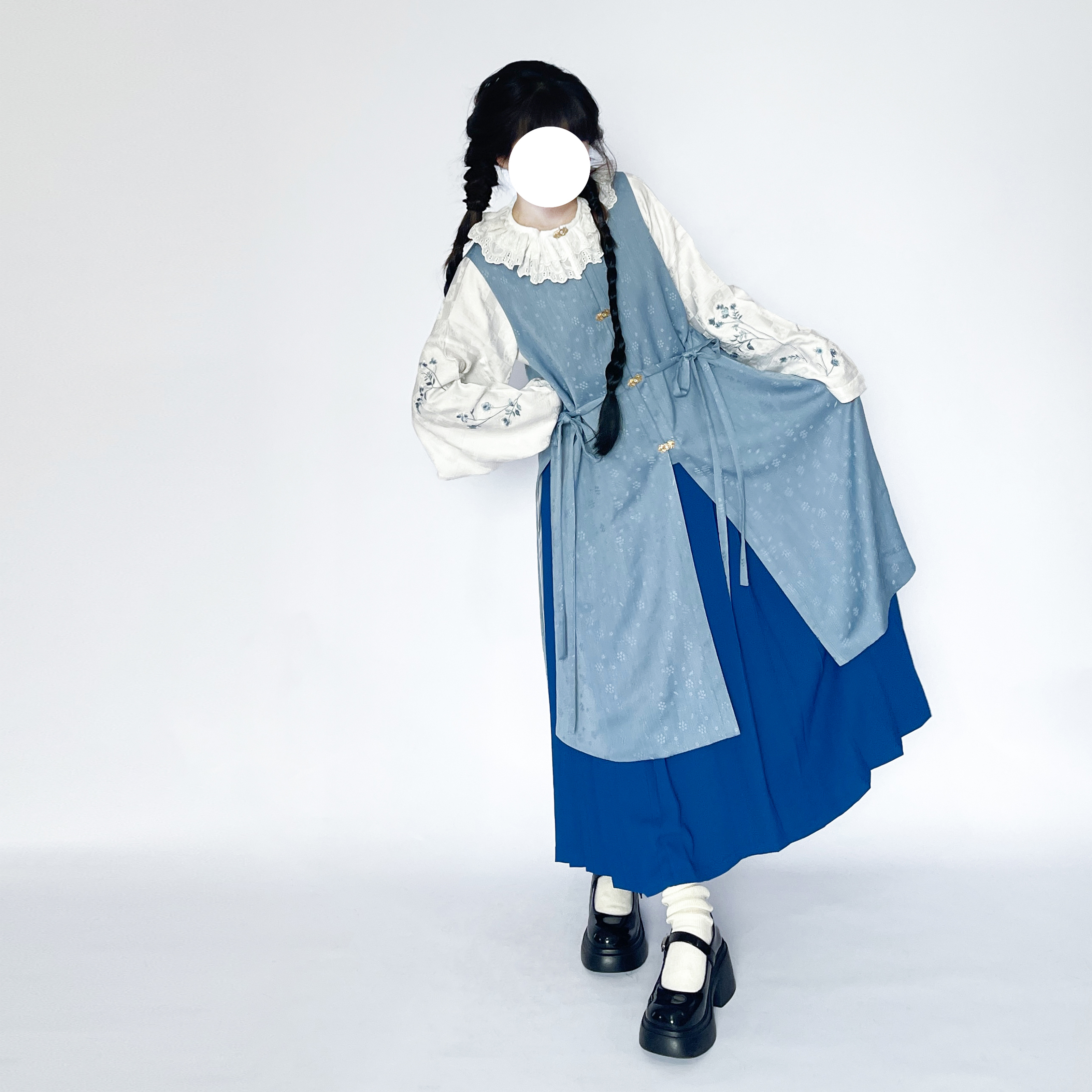 明对襟衫比甲马面裙日常休闲汉服