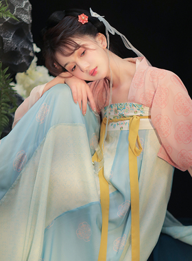 花朝记｜椒花颂声｜笑春风｜春夏旅游拍照｜唐制汉服齐胸衫裙披帛