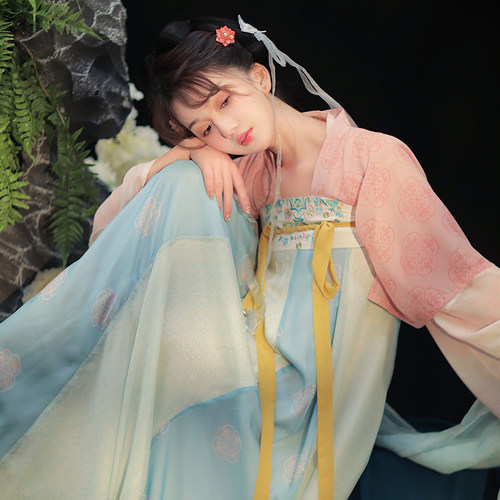 花朝记｜椒花颂声｜笑春风｜春夏旅游拍照｜唐制汉服齐胸衫裙披帛