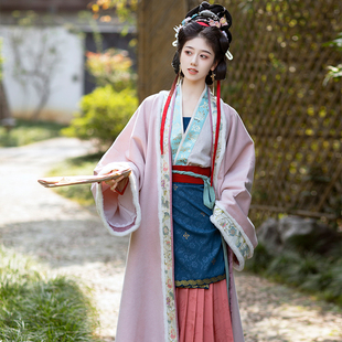 褶裙围裳 对襟衫 花朝记｜怀袖 ｜印金织金传统汉服｜宋对襟袄飞机袖