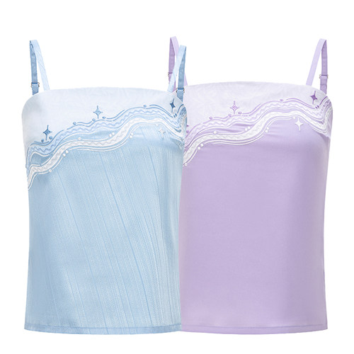 花朝记日常百搭单品贴布绣吊带