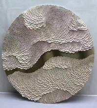 皮革立体手工装饰画入户玄关圆满寓意壁画客厅背景墙画端景台挂画