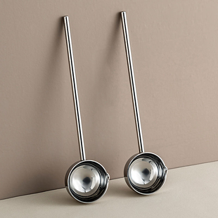 304不锈钢泼油勺子热油专用小锅加长手柄淋油炝油迷你油锅泼油勺