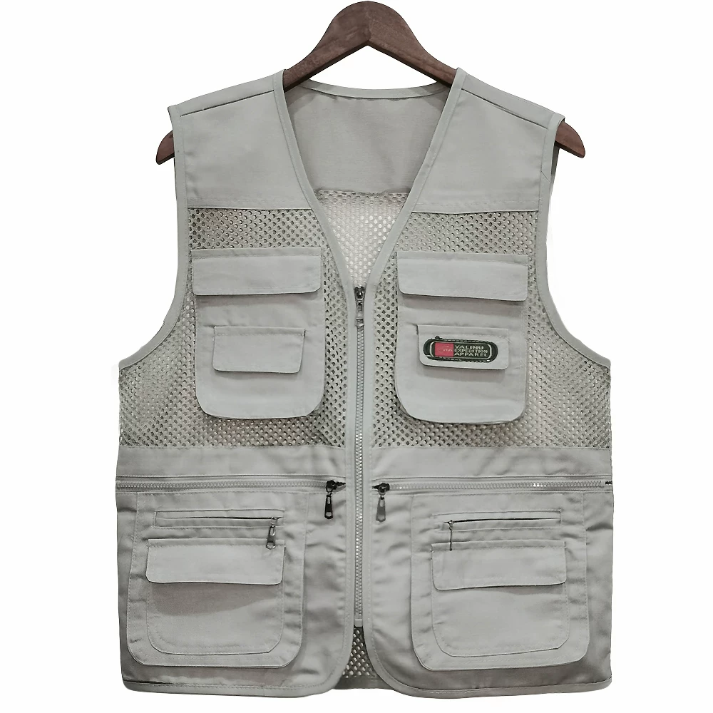Summer breathable thin vest, for middle age, oversize