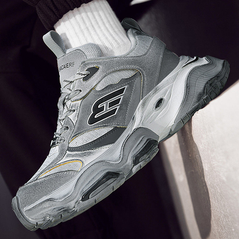 2026超火巨好看鞋子巴黎5XL百搭休闲复古做旧增高厚底老爹鞋男女