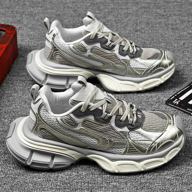 女鞋2026新款今年流行爆款百搭小众巴黎3XL同款增高厚底老爹鞋男