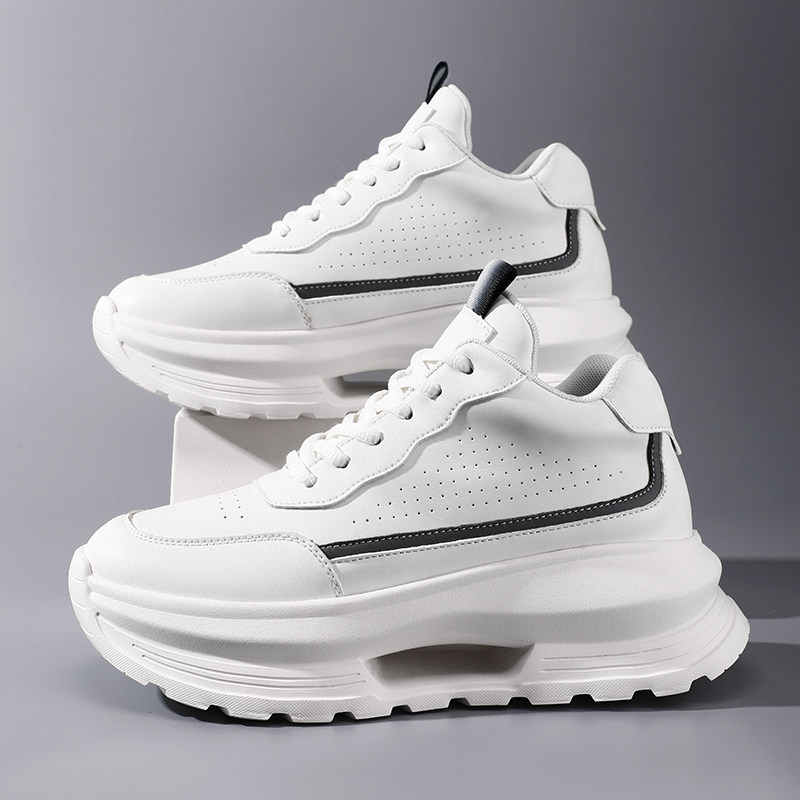 鞋子女小个子显高2026新款春季ins潮流百搭小众增高厚底老爹鞋男