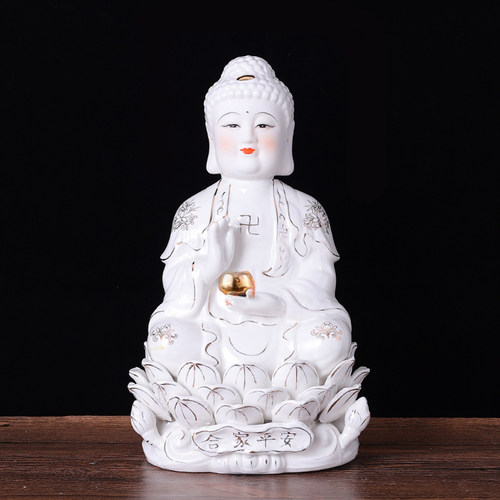 陶瓷释迦悉尼中式摆件